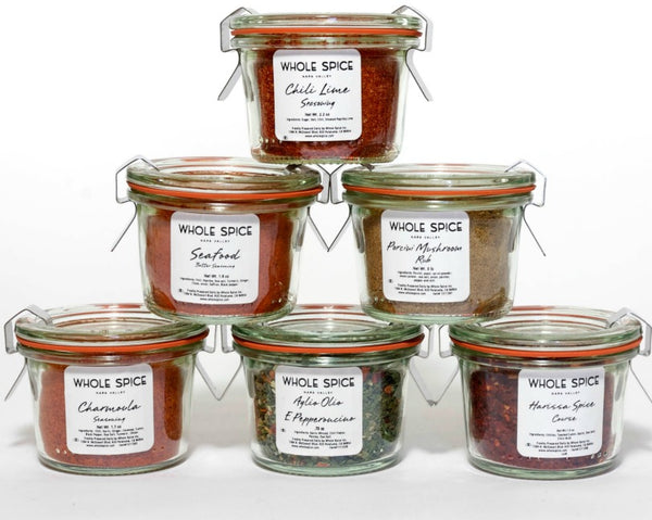 Whole Spice Peppers and Chili Jar Set